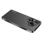 For Huawei Pura 70 AG Frosted Electroplating Acrylic Phone Case(Black) - 1