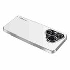 For Huawei Pura 70 AG Frosted Electroplating Acrylic Phone Case(Silver White) - 1