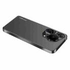 For Huawei Pura 70 Ultra AG Frosted Electroplating Acrylic Phone Case(Black) - 1