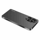 For Huawei P50 AG Frosted Electroplating Acrylic Phone Case(Black) - 1