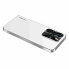 For Huawei P40 Pro AG Frosted Electroplating Acrylic Phone Case(Silver White) - 1