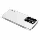 For Huawei P40 AG Frosted Electroplating Acrylic Phone Case(Silver White) - 1