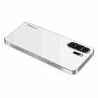For Huawei P30 Pro AG Frosted Electroplating Acrylic Phone Case(Silver White) - 1