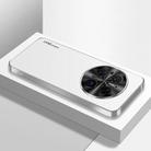 For Huawei Mate 70 AG Frosted Electroplating Acrylic Phone Case(Silver White) - 1
