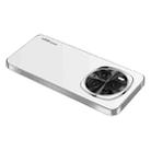 For Honor Magic6 Pro AG Frosted Electroplating Acrylic Phone Case(Silver White) - 1