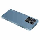 For Honor 100 AG Frosted Electroplating Acrylic Phone Case(Navy Blue) - 1