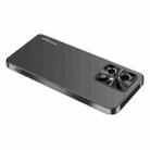 For Honor 90 GT AG Frosted Electroplating Acrylic Phone Case(Black) - 1