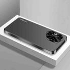For Honor 300 Pro AG Frosted Electroplating Acrylic Phone Case(Black) - 1