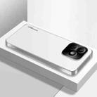 For Honor X60i AG Frosted Electroplating Acrylic Phone Case(Silver White) - 1