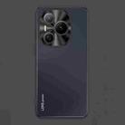 For Honor Power AG Frosted Electroplating Acrylic Phone Case(Black) - 1