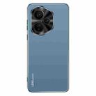 For Honor 400 Global 156.5mm AG Frosted Electroplating Acrylic Phone Case(Navy Blue) - 1