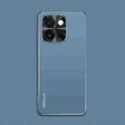 For OnePlus 13T AG Frosted Electroplating Acrylic Phone Case(Navy Blue) - 1