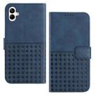 For Samsung Galaxy A05 Woven Embossed RFID Blocking Leather Phone Case(Blue) - 1