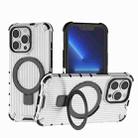 For iPhone 13 Pro Grating Holder Shockproof Phone Case(Transparent) - 1