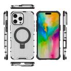 For iPhone 16 Pro Max Grating Holder Shockproof Phone Case(Transparent) - 3