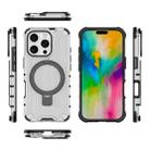 For iPhone 16 Pro Grating Holder Shockproof Phone Case(Transparent) - 3