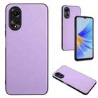 For OPPO A17 Global R20 Leather Pattern Phone Single Case(Purple) - 1