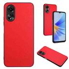For OPPO A17 Global R20 Leather Pattern Phone Single Case(Red) - 1