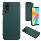 For OPPO A38 4G/A18 4G Global R20 Leather Pattern Phone Single Case(Green) - 1