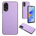 For OPPO A58 4G Global R20 Leather Pattern Phone Single Case(Purple) - 1
