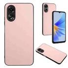 For OPPO A58 4G Global R20 Leather Pattern Phone Single Case(Pink) - 1