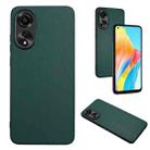 For OPPO A78 4G Global R20 Leather Pattern Phone Single Case(Green) - 1