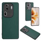 For OPPO Reno11 Pro Global R20 Leather Pattern Phone Single Case(Green) - 1