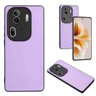 For OPPO Reno11 Pro Global R20 Leather Pattern Phone Single Case(Purple) - 1