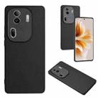 For OPPO Reno11 Pro Global R20 Leather Pattern Phone Single Case(Black) - 1