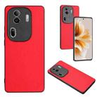 For OPPO Reno11 Pro Global R20 Leather Pattern Phone Single Case(Red) - 1