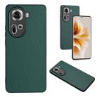 For OPPO Reno11 Global R20 Leather Pattern Phone Single Case(Green) - 1