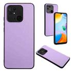 For Xiaomi Redmi 10C R20 Leather Pattern Phone Single Case(Purple) - 1