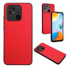 For Xiaomi Redmi 10C R20 Leather Pattern Phone Single Case(Red) - 1