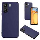 For Xiaomi Redmi 13C 4G Global/Poco C65 R20 Leather Pattern Phone Single Case(Blue) - 1