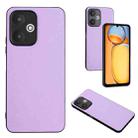 For Xiaomi Redmi 13C 5G Global/13R R20 Leather Pattern Phone Single Case(Purple) - 1