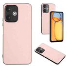 For Xiaomi Redmi 13C 5G Global/13R R20 Leather Pattern Phone Single Case(Pink) - 1