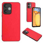 For Xiaomi Redmi 13C 5G Global/13R R20 Leather Pattern Phone Single Case(Red) - 1