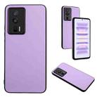 For Xiaomi Redmi K60/K60 Pro R20 Leather Pattern Phone Single Case(Purple) - 1