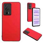 For Xiaomi Redmi K60/K60 Pro R20 Leather Pattern Phone Single Case(Red) - 1