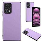 For Xiaomi Redmi Note 12 Turbo R20 Leather Pattern Phone Single Case(Purple) - 1