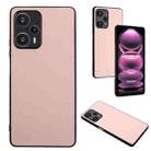 For Xiaomi Redmi Note 12 Turbo R20 Leather Pattern Phone Single Case(Pink) - 1