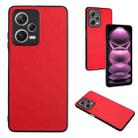 For Xiaomi Redmi Note 12 5G Global R20 Leather Pattern Phone Single Case(Red) - 1