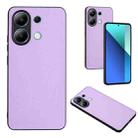 For Xiaomi Redmi Note 13 4G Global R20 Leather Pattern Phone Single Case(Purple) - 1