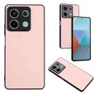 For Xiaomi Redmi Note 13 5G Global R20 Leather Pattern Phone Single Case(Pink) - 1