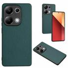 For Xiaomi Redmi Note 13 Pro 4G Global R20 Leather Pattern Phone Single Case(Green) - 1