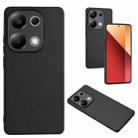 For Xiaomi Redmi Note 13 Pro 4G Global R20 Leather Pattern Phone Single Case(Black) - 1