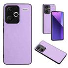 For Xiaomi Redmi Note 13 Pro+ Global R20 Leather Pattern Phone Single Case(Purple) - 1