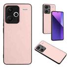 For Xiaomi Redmi Note 13 Pro+ Global R20 Leather Pattern Phone Single Case(Pink) - 1