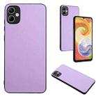 For Samsung Galaxy A05 4G Global R20 Leather Pattern Phone Single Case(Purple) - 1