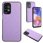 For Samsung Galaxy A13 4G R20 Leather Pattern Phone Single Case(Purple) - 1
